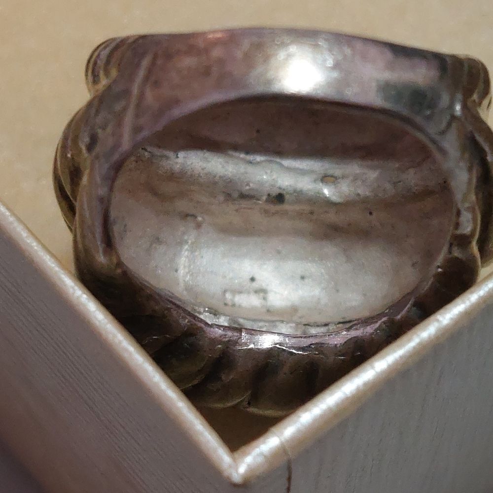 Vintage 925 Solid Sterling Silver Ring Size 6.25 … - image 7